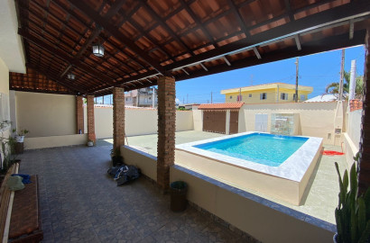 Imóvel Misto: Salão Comercial + Casa 3 Dorms com Piscina - Financia