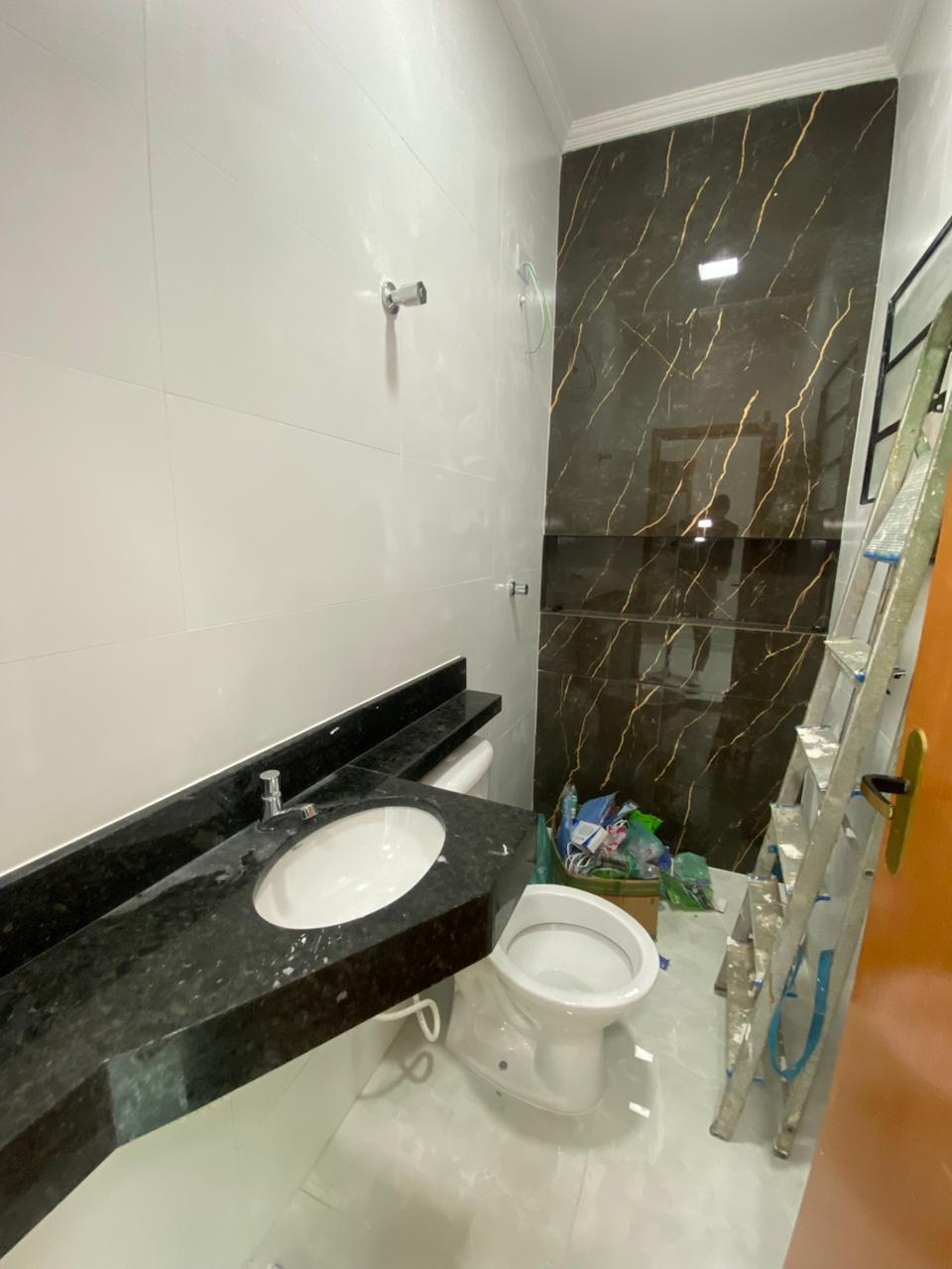 CAS261319 Casa nova em Mongaguá no Balneário Plataforma com piscina e suíte