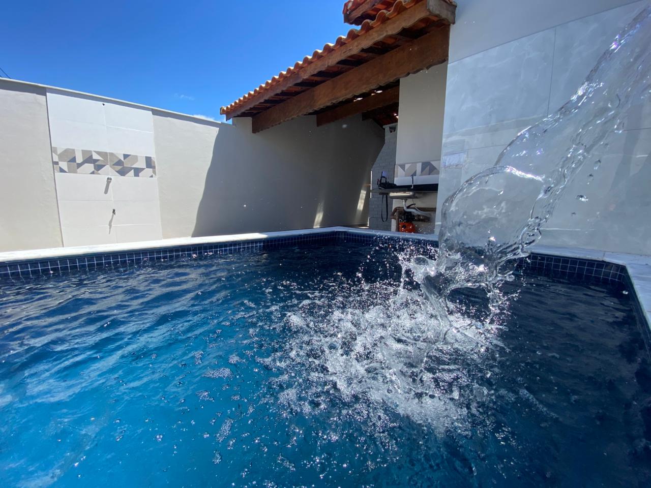 CAS261340 Casa em Itanhaém pronta para morar com 02 dormitórios e piscina privativa