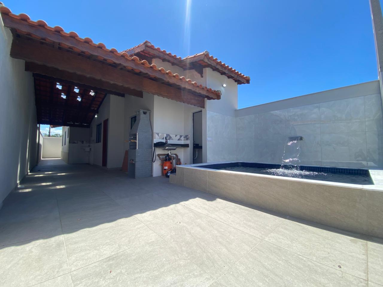 CAS261340 Casa em Itanhaém pronta para morar com 02 dormitórios e piscina privativa