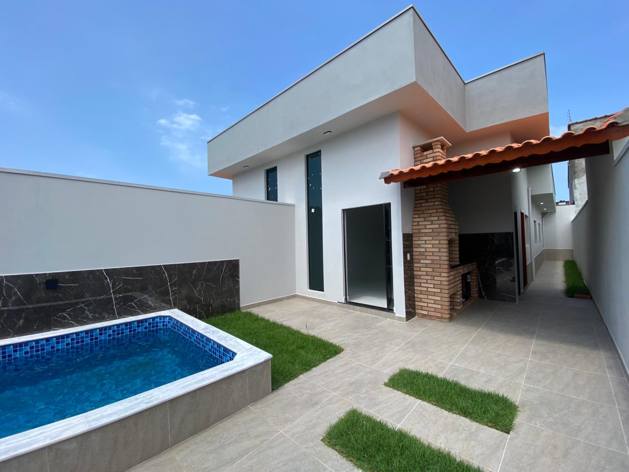 CAS261362 Casa Nova com Piscina e Hidro em Itanhaém – 02 Dormitórios a 600m do Mar