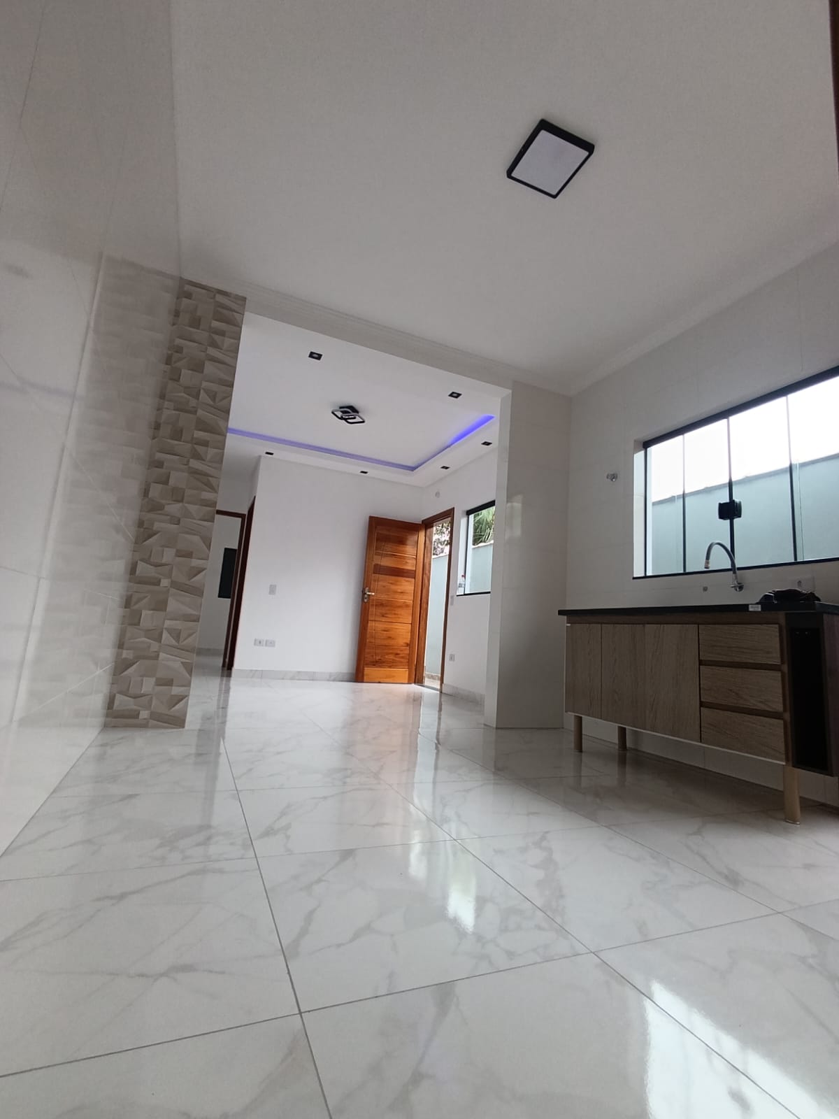 CAS261366 Casa Nova no Balneário Verde Mar Itanhaém – 02 Dormitórios com Piscina