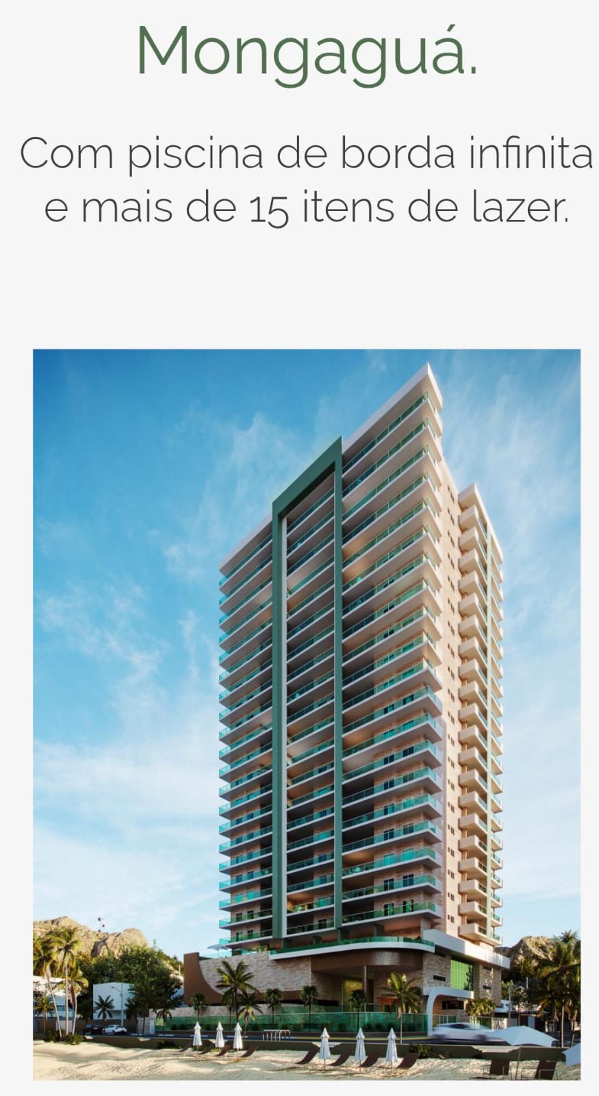 CAS261430 VENHA MORAR EM MONGAGUÁ NESTE BELISSIMO APARTAMENTO COM PISCINA DE BORDA INFINITA